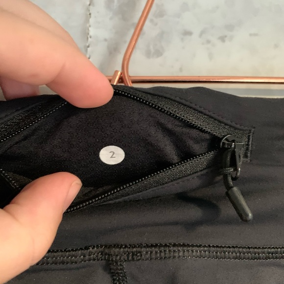 Lululemon Run for Your Life Crop Leggings Black 2 - Picture 5 of 9